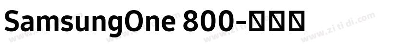 SamsungOne 800字体转换